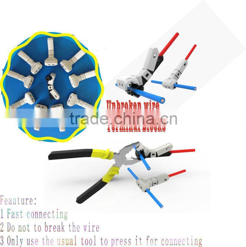 2014 newest quick connect waterproof unbroken wire terminal connector 280V 16A