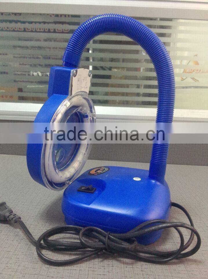 lighted reading magnifier led ring lamp /magnifying glass with ring light