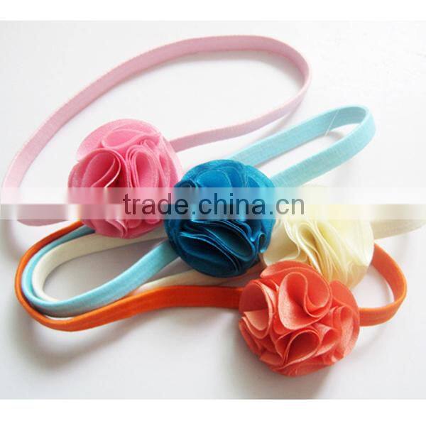 cheapest lily elastic flower headband for babies
