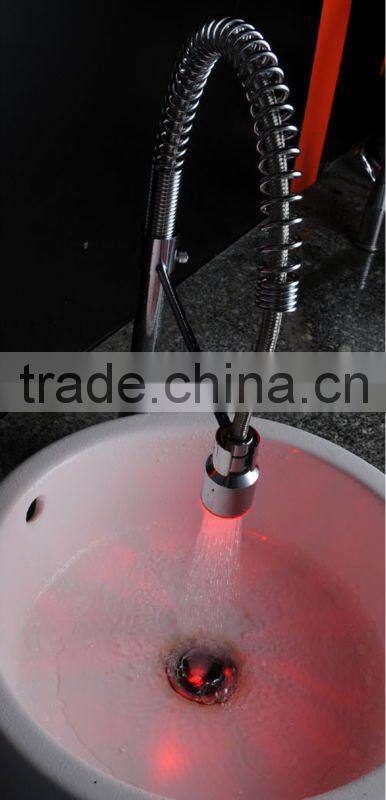 G1/2tread led pull out faucet head light