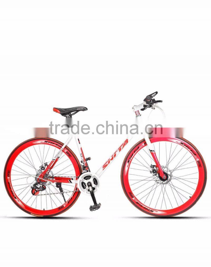 Pu Hong 2016 newest wholesale gravel bicycle 700C wheels aluminum alloy 24 speed gravel bike