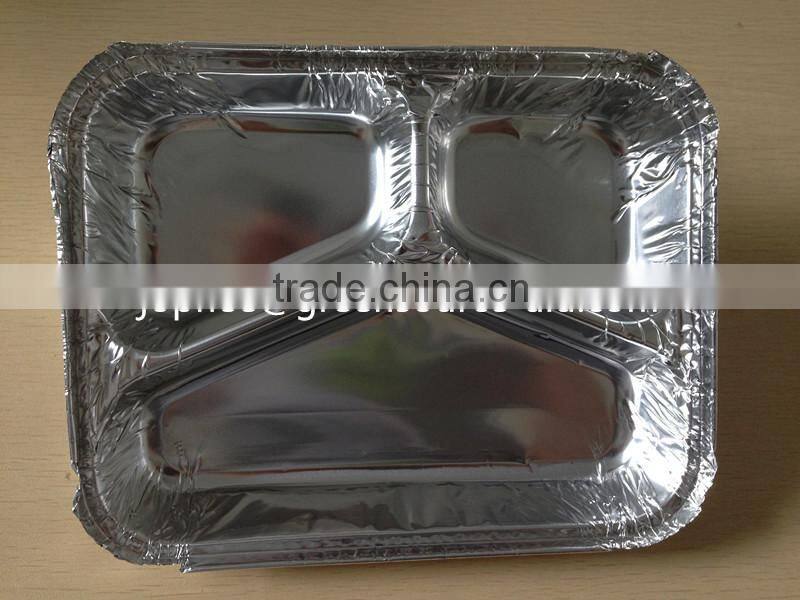Mutli-compartment aluminum foil container