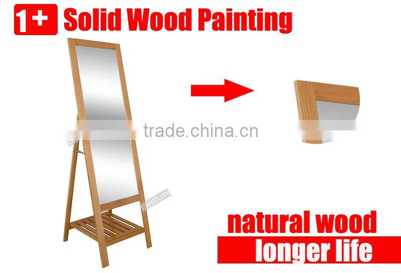 Pine Wood Frame with free standing mirror