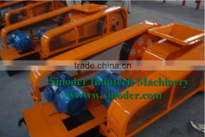 Sinoder Supply double teeth roller rock crusher/stone crushing machine