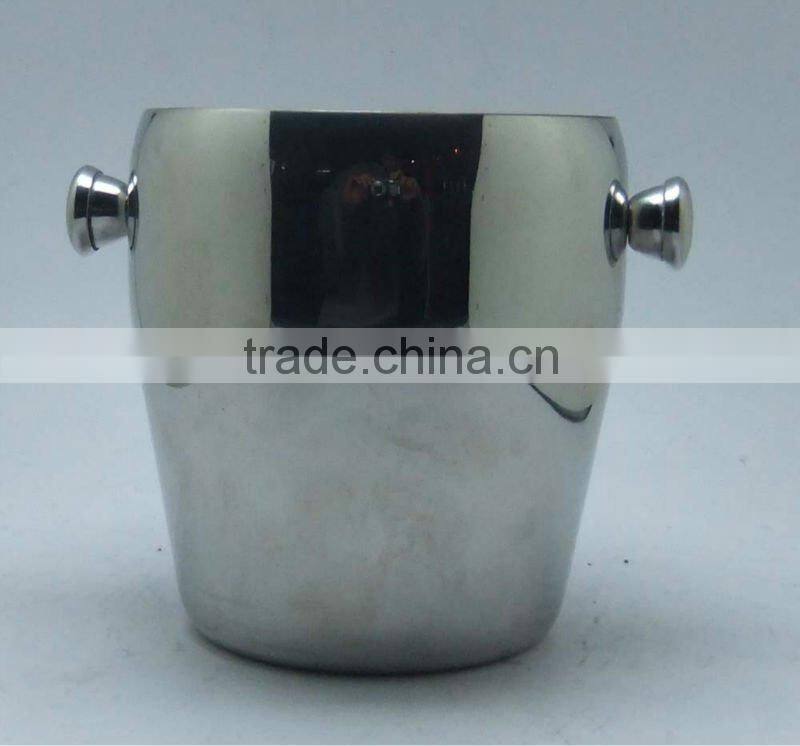 Stainless steel ice bucket wine cooler