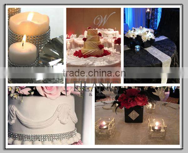 Costume Accessories Champagne Lron On Aluminum Mesh Trim Sheet