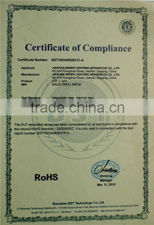 360degree 12v dc g4 9smd 5050 led light