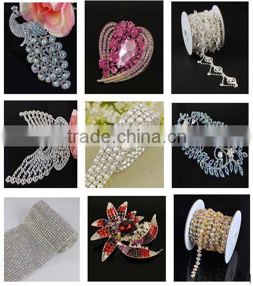 wholesale rectangle western rhinestone ribbon slider buckle