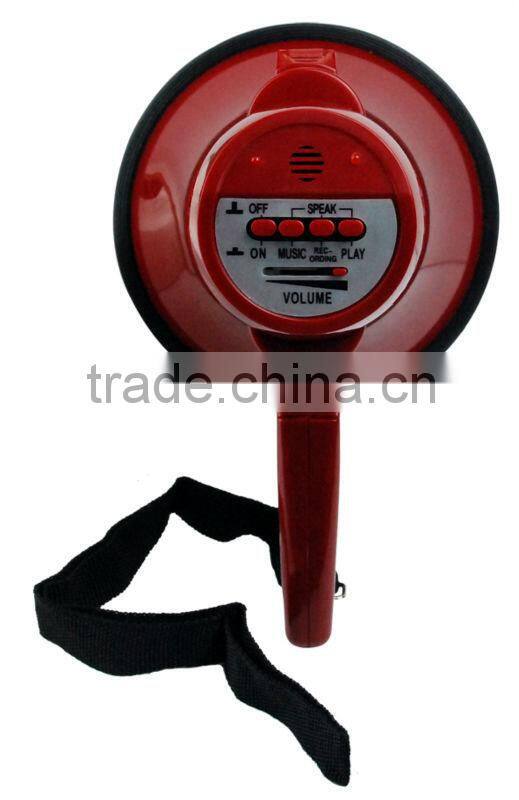 Security outdoor megaphone with record