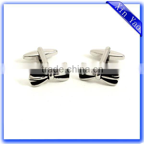 Promotion custom logo cheap metal wedding cufflinks