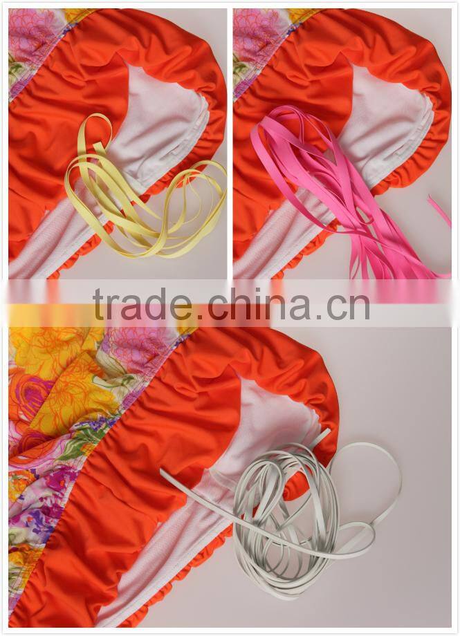 Hot sales colored rubber tape for swimwear/underwear