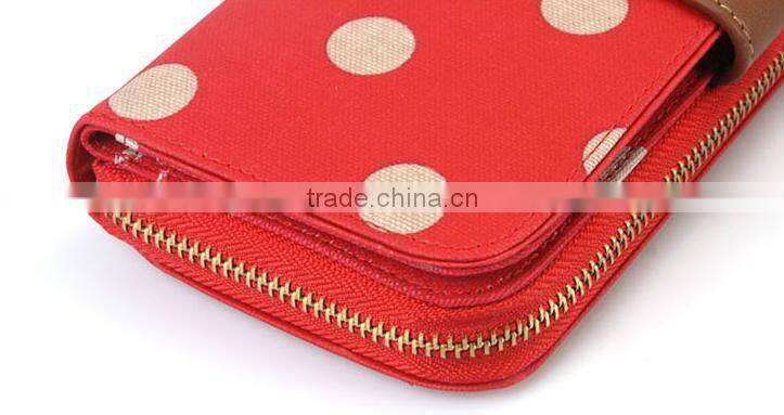 China Style Women Floral Canvas Wallet Coin Purse