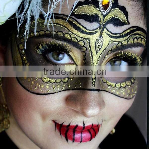 Halloween cartoon water transfer full face tattoo sticker makeup face stickers animal makeup face painting factory