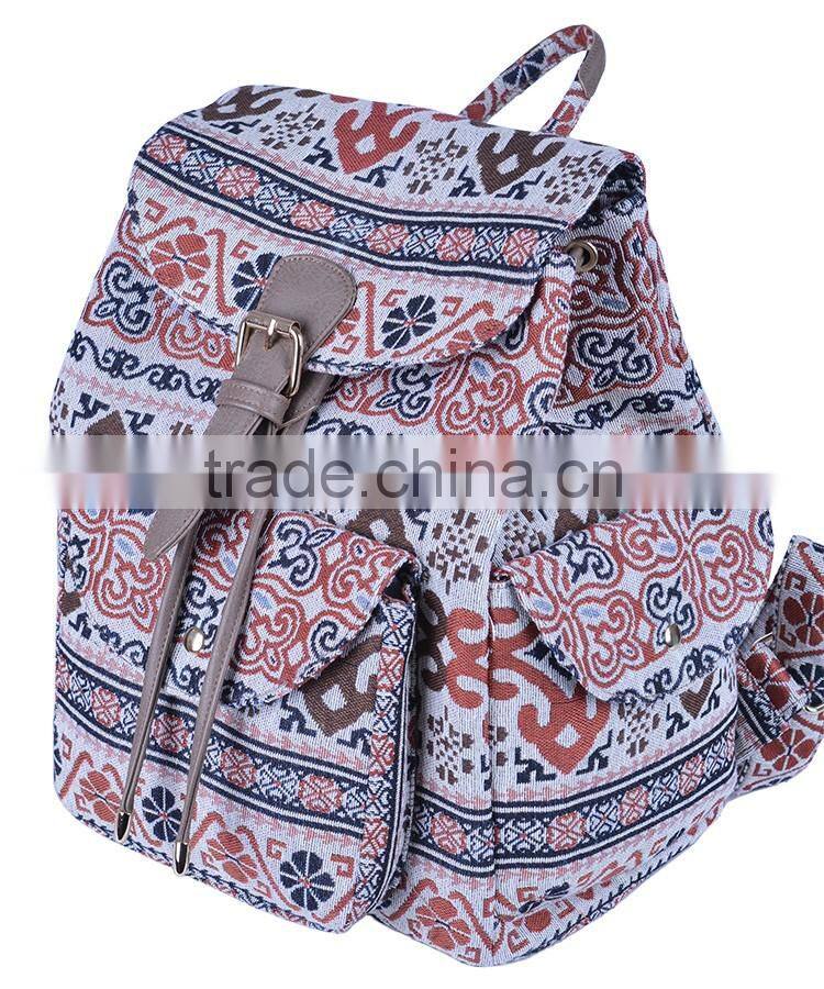 2016 China new model floral ladies elegant backpack