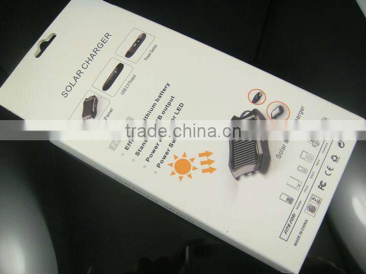 the most popular keychain mini mobile solar charger with LED torch