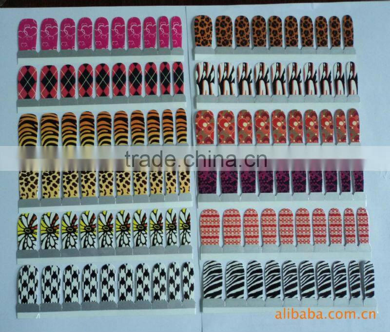 high quality customer design paper nail sticker