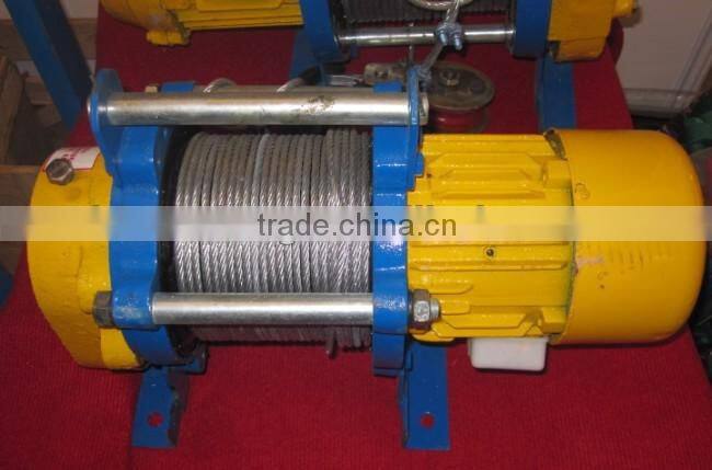 KCD type wire rope electric crane hoist for construction