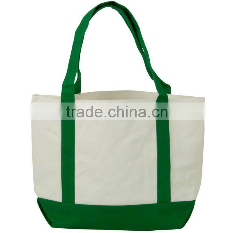 Promotional canvas tote shopping bag