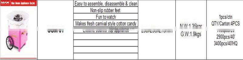 Hot sale homeuse automatic fancy cotton candy machine