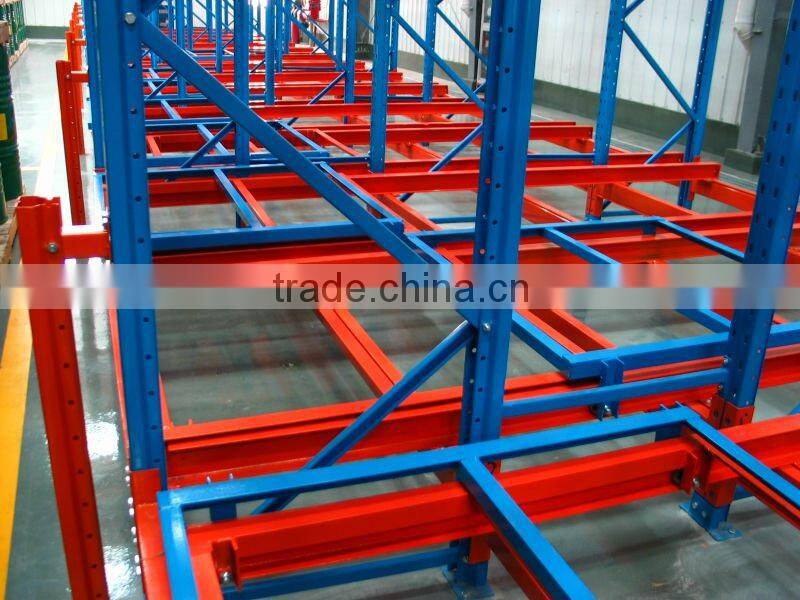 Best price and quality warehouse steel push back racking