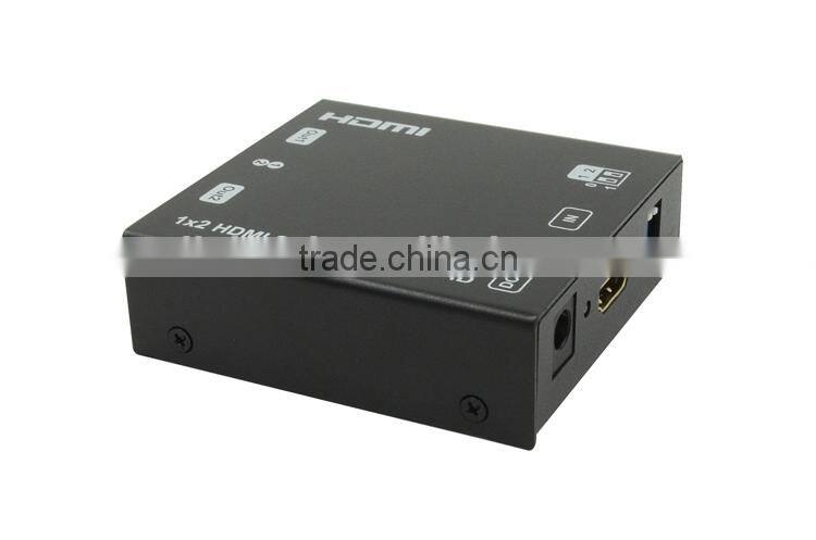 LINK-MI LM-SP142E-HD4K2K Audio Video HDMI TV Splitter 1x2 Support Ultra HD 4Kx2K(3840x2160@60Hz YUV 4:2:0)