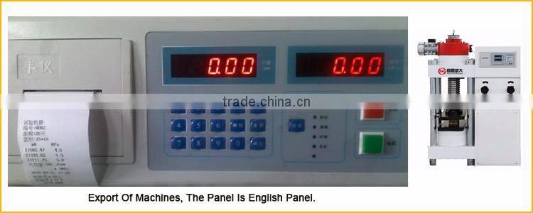 compressive strength test equipment 2000kN for concrete/cement cube and cylinder