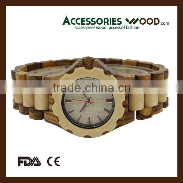 Wholesale Japan movt quartz watch custom wooden wrist watch for man and woman