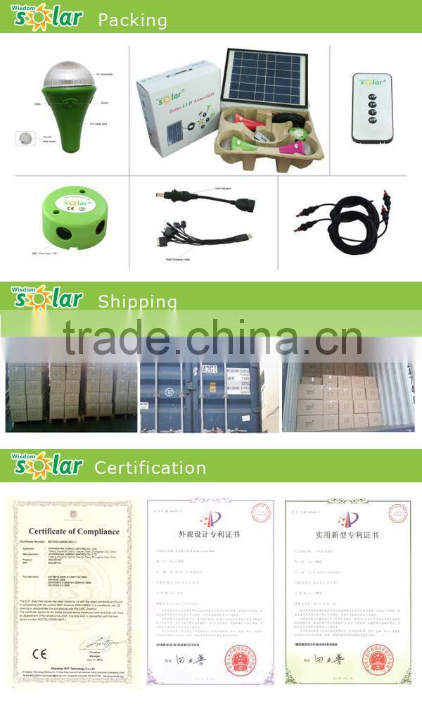 Portable reading lampe solaire vision protection with 3 bulbs