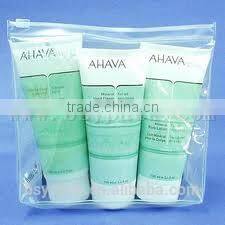 made in china alibaba transparent PVC slide zipper bag