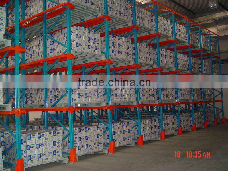 Pallet racking for food storage