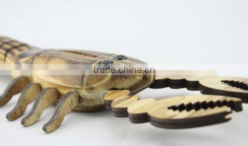 Painted wooden craft animals