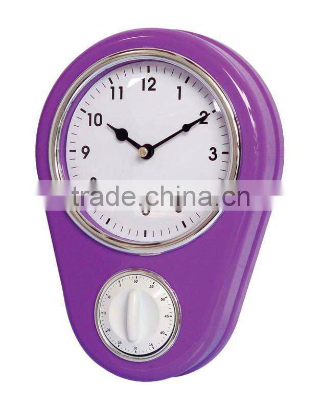 Wall clock with timer