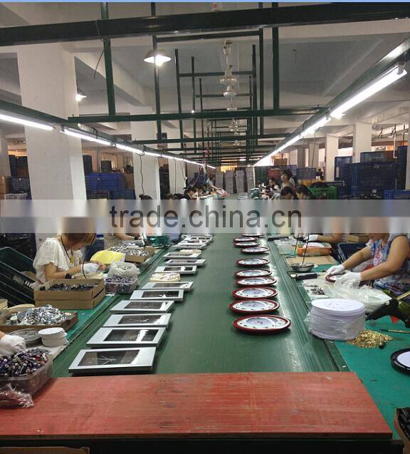 16 inch High quality and big size home decoration MDF map wall clock