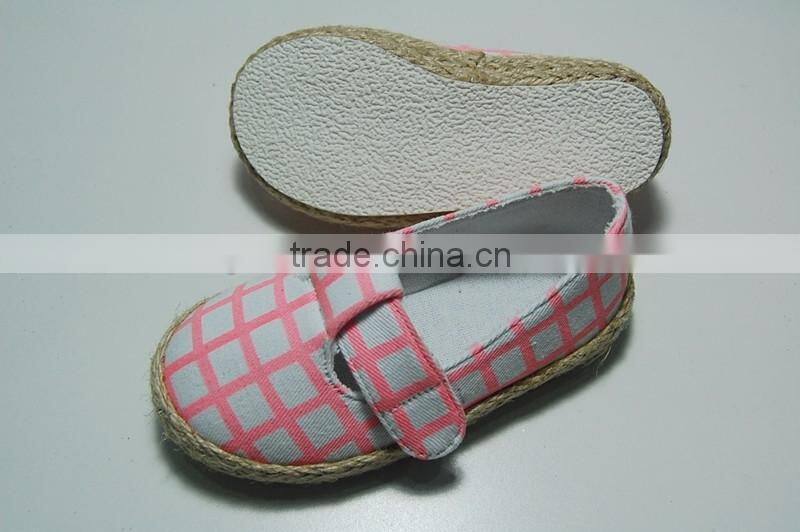 2016 baby canvas shoes girls espadrilles cheap wholesale cute jute sole shoes