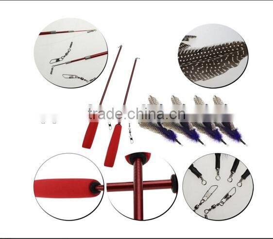 QQpet Telescoping Cat Wand With replace Feather toys for cats
