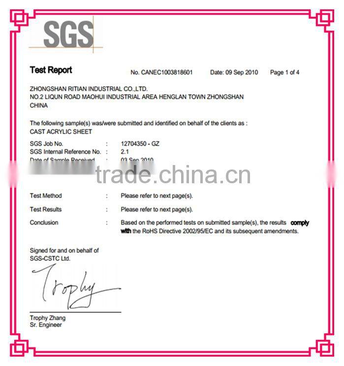 rectangle eco-friendly factory direct sale acrylic coaster