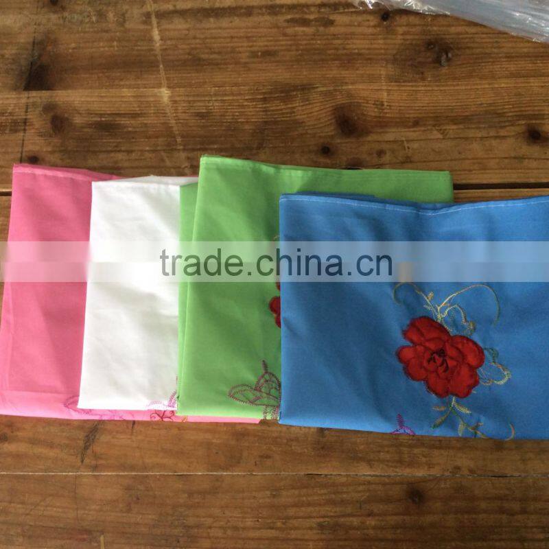 traditional craft sunflower flower embroidered bedding sheet including flat sheet , 2 pillowcase