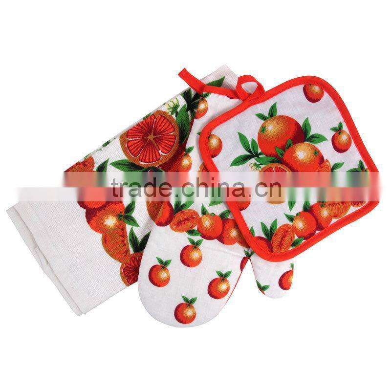 printed cotton kitchen towel set pot holder oven mitten towel cheap items to sell wholesale alibaba china suppliers