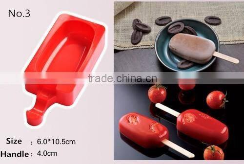2016 Hot summer gadget silicone Popsicle mold,cute ice cream tools