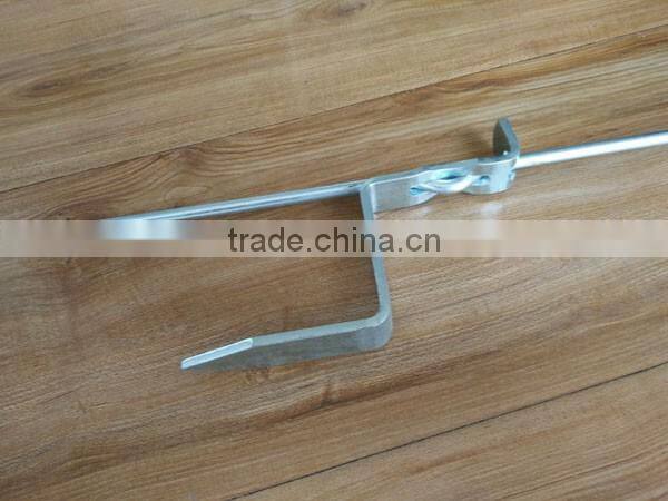 Galvanized steel farm fence posts