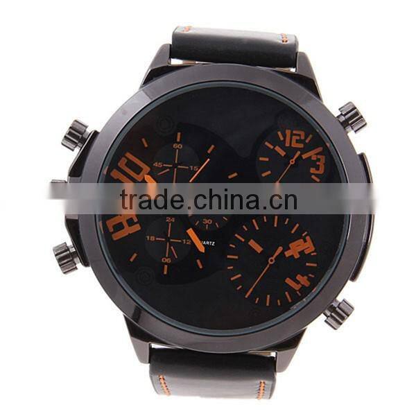 Top Quality Leather Design Personality Sport Watch