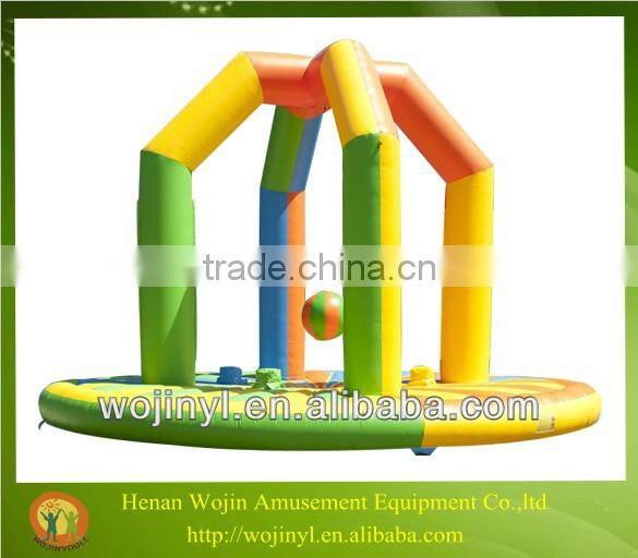 Inflatable football throwing game