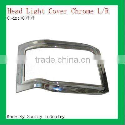 toyota body parts #000707 Toyota hiace 2010-2011 chrome headlight cover chrome head lights cover head lamp cover for hiace 2010