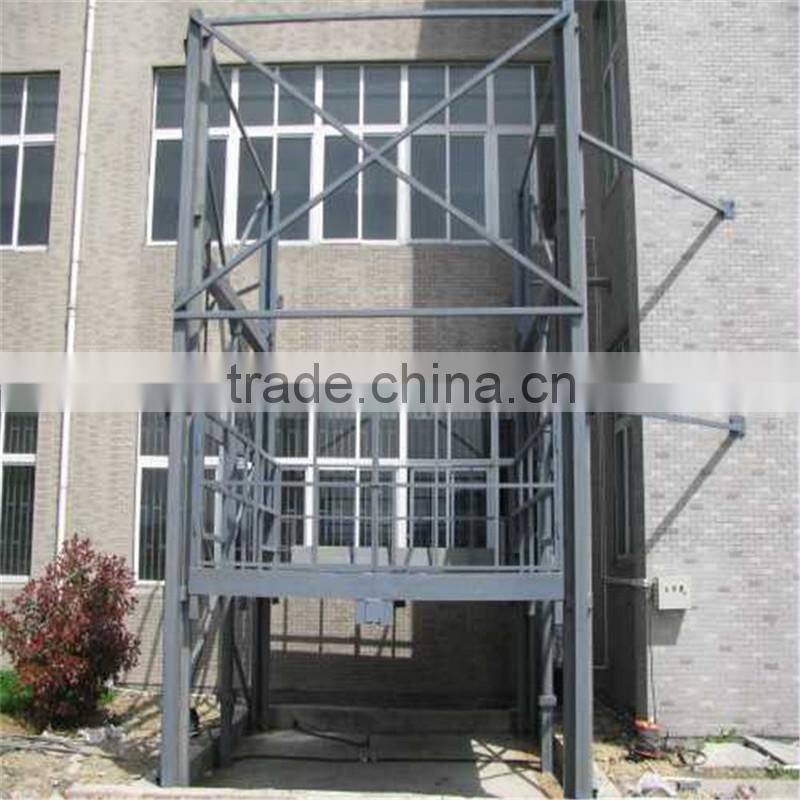 factory supply guide rail chain cargo lift