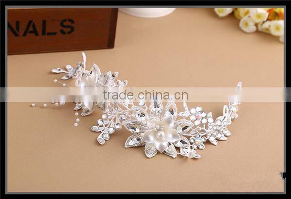 MYLOVE rhinestone pearl bridal hair jewelry women accessory handmade asian bridal jewelry MLF120