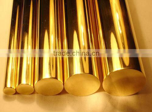 Round rod of copper based alloys