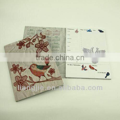 Recycled Notepad with Colourful Neon Strips Sticky Pad