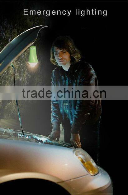 3W Rechargeable Solar Camping Light Solar Lamp with mobile power bank