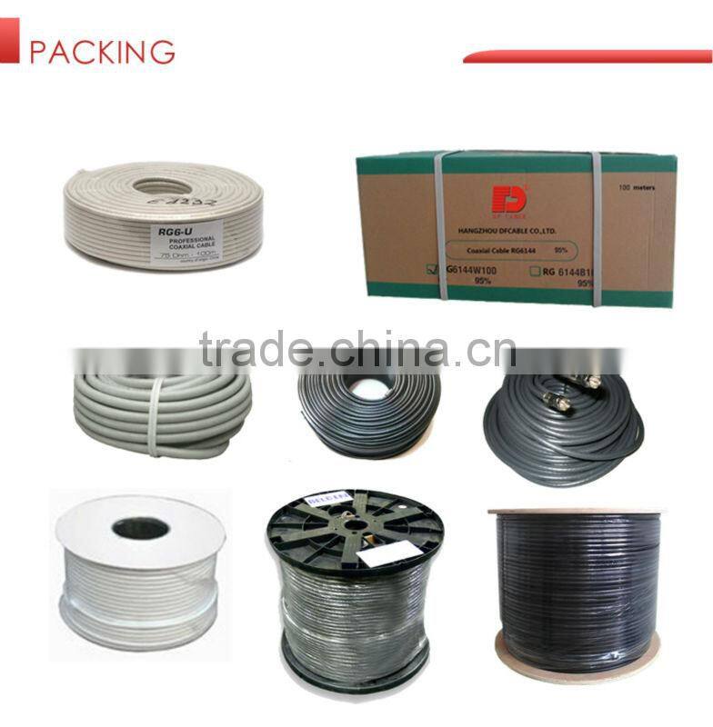 RG CATV CABLE RG6 ISO9002 CE ROHS COAXIAL CABLE MANUFACTURER
