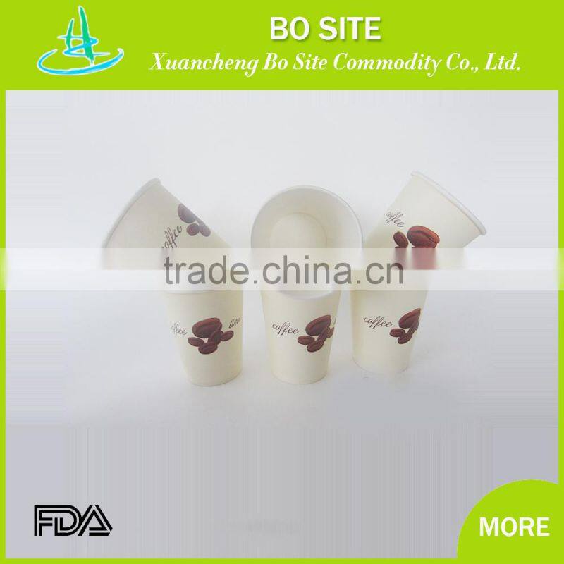 Low price 10oz 80.5x56.45x110mm cup stock paper board